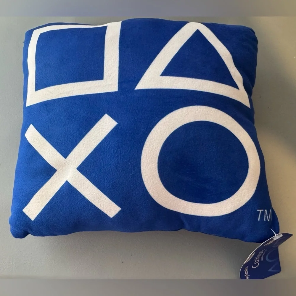 Sony PlayStation controller logo shaped Pillow cushion